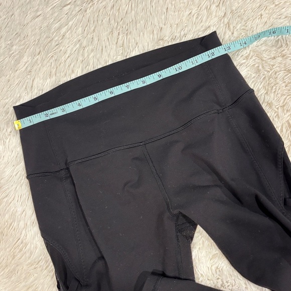 Lululemon Rise and Flow Pant Leggings Full-On Luxtreme Black Criss Cross Mesh 8 - Picture 6 of 11